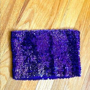 Purple Sequin Tube Top